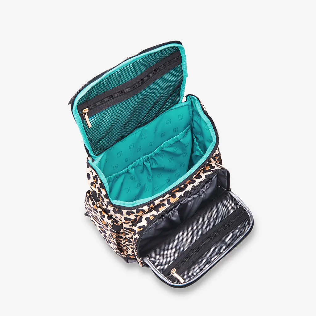 Lana Leopard Tan Diaper Bag