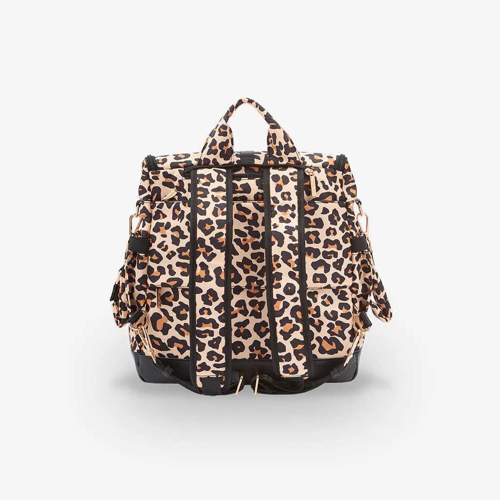 Lana Leopard Tan Diaper Bag