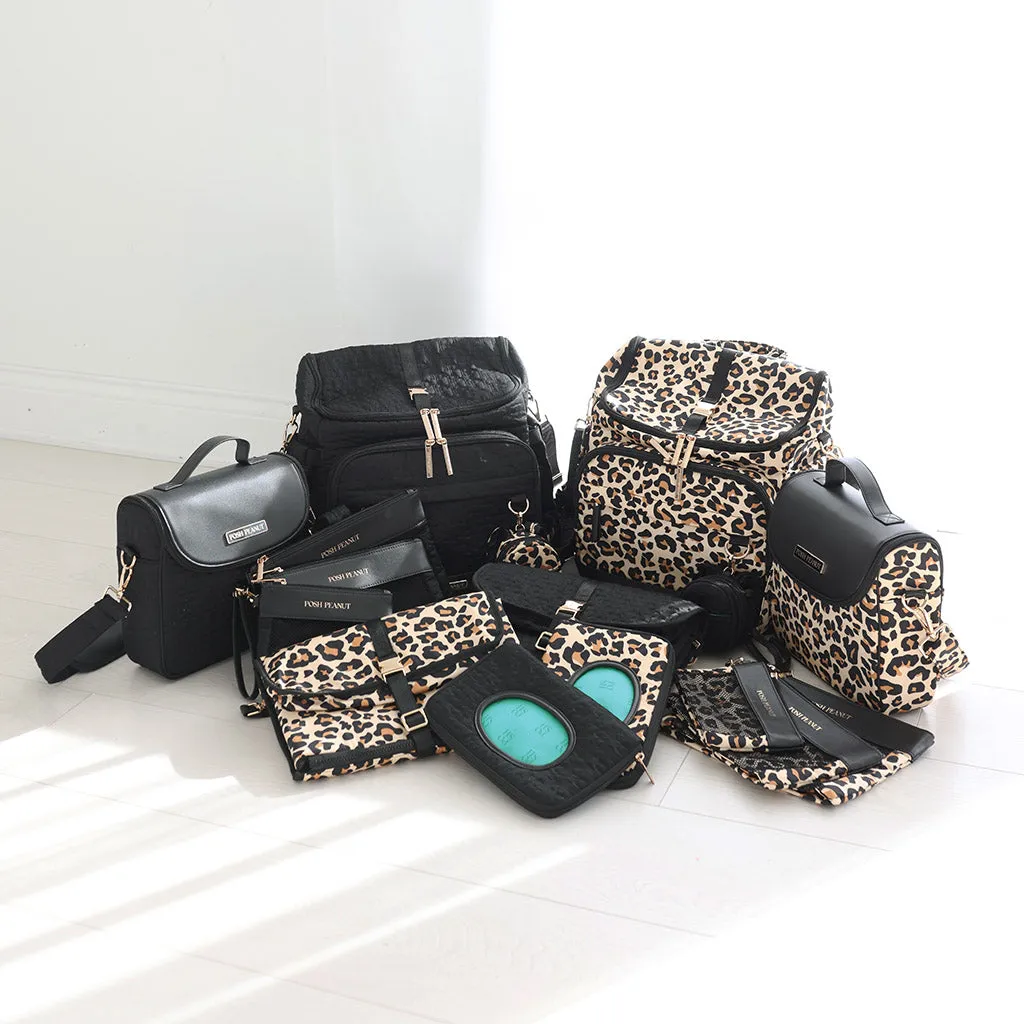 Lana Leopard Tan Diaper Bag