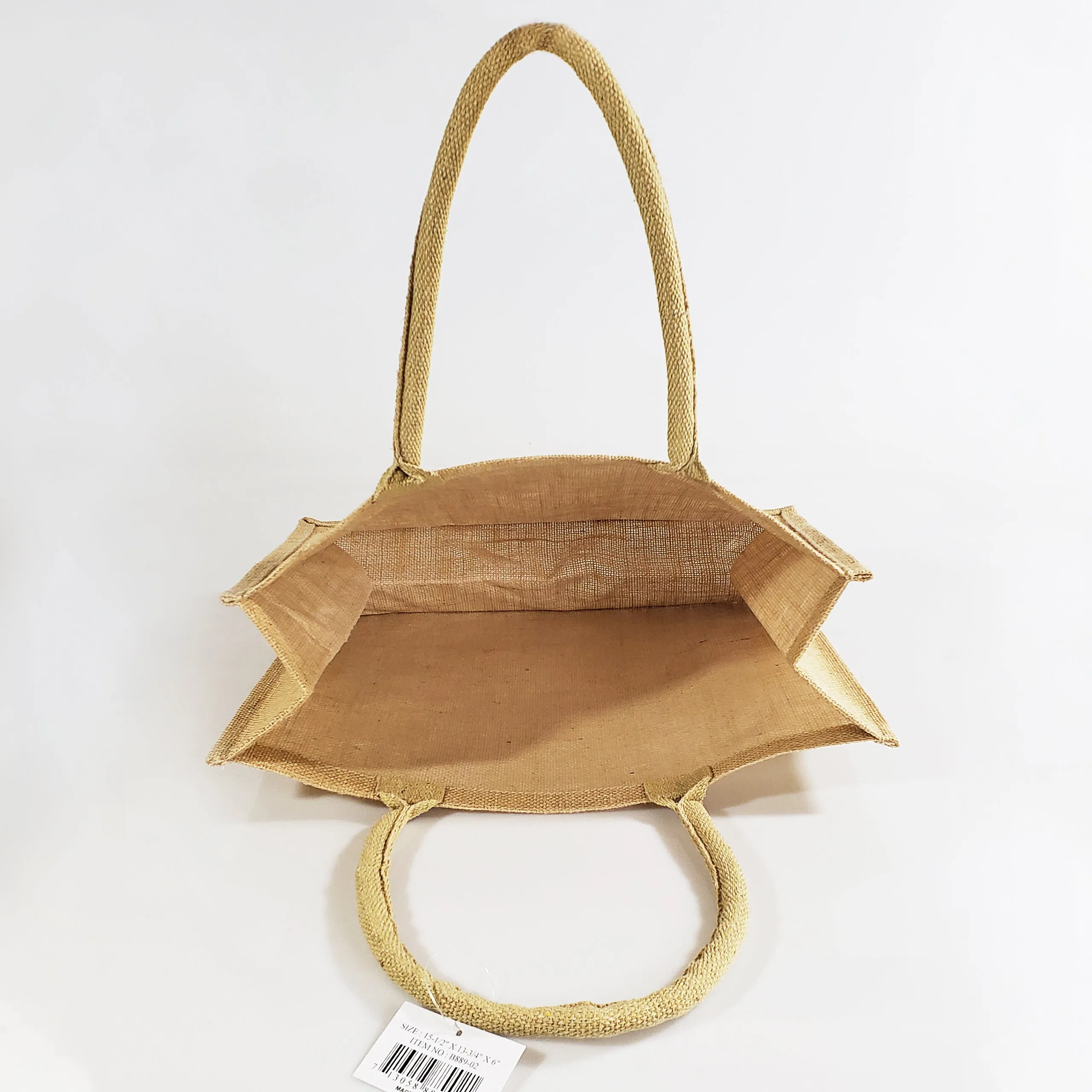 Large Burlap Shopping Bags / Reusable Jute Totes TJ889