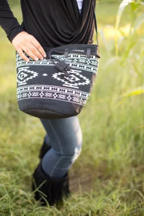 Living For The Season Aztec Bag - Black