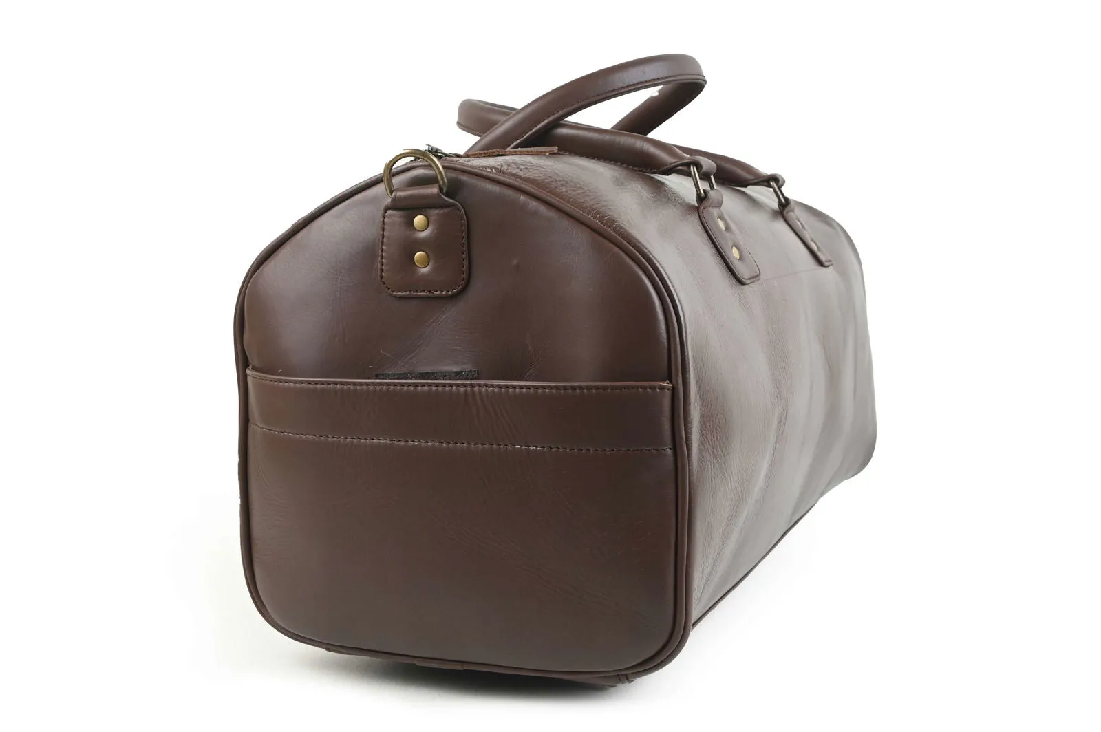 Mens Travel Bag Leather Weekend Messenger Shoulder Holdall Overnight - GB8