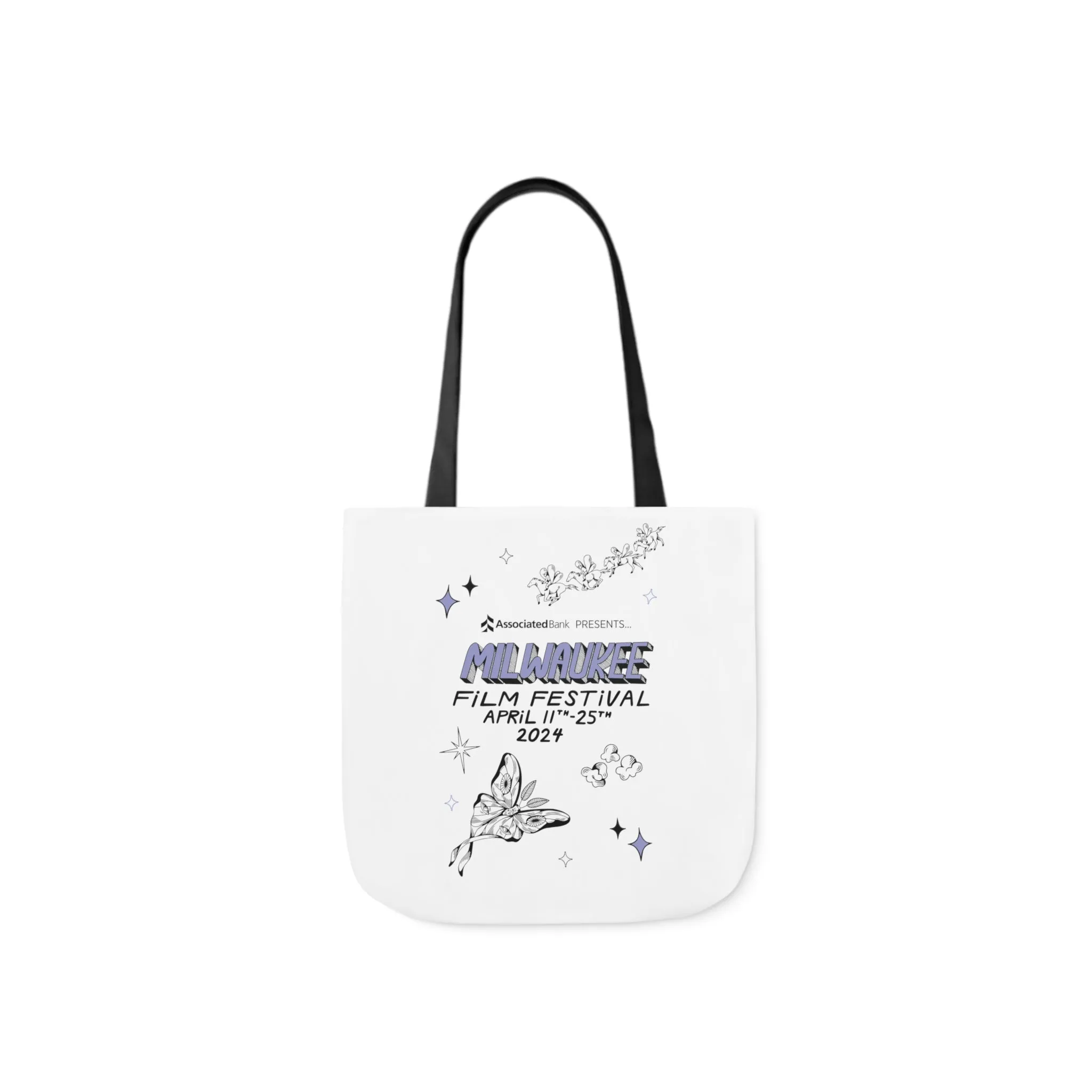 MFF24 White Festival Canvas Tote Bag