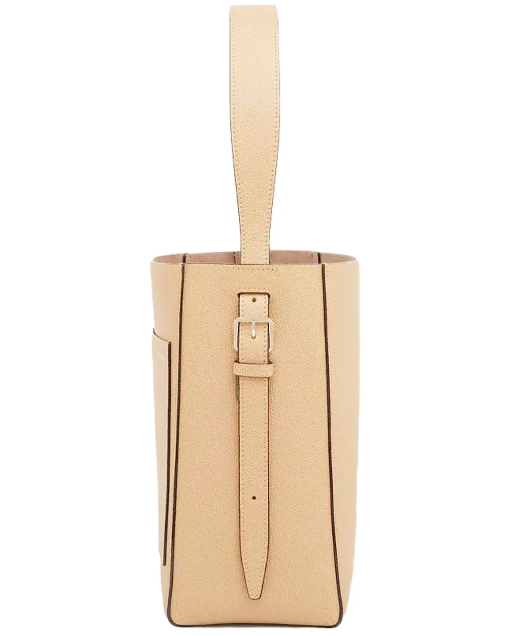 Mini Bucket Bag in Beige