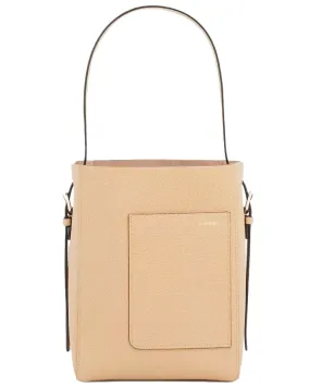 Mini Bucket Bag in Beige