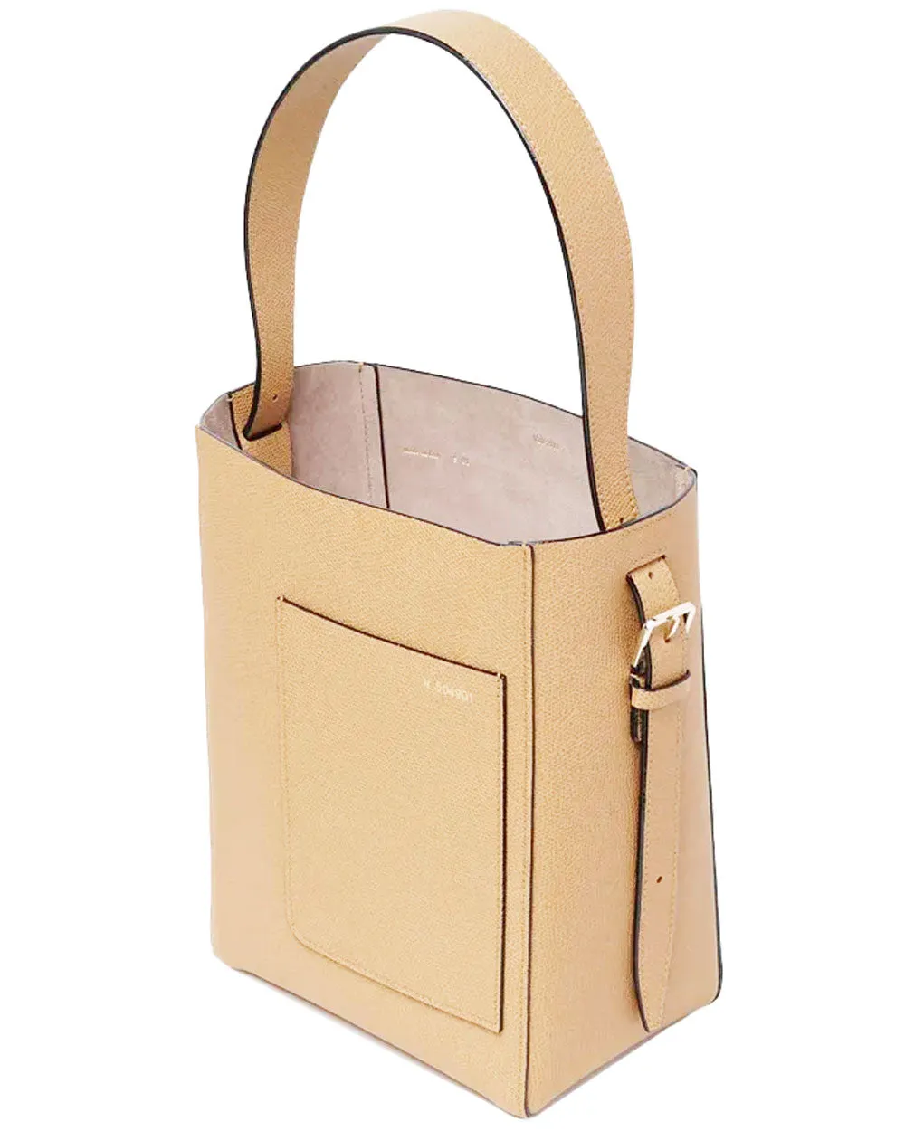 Mini Bucket Bag in Beige