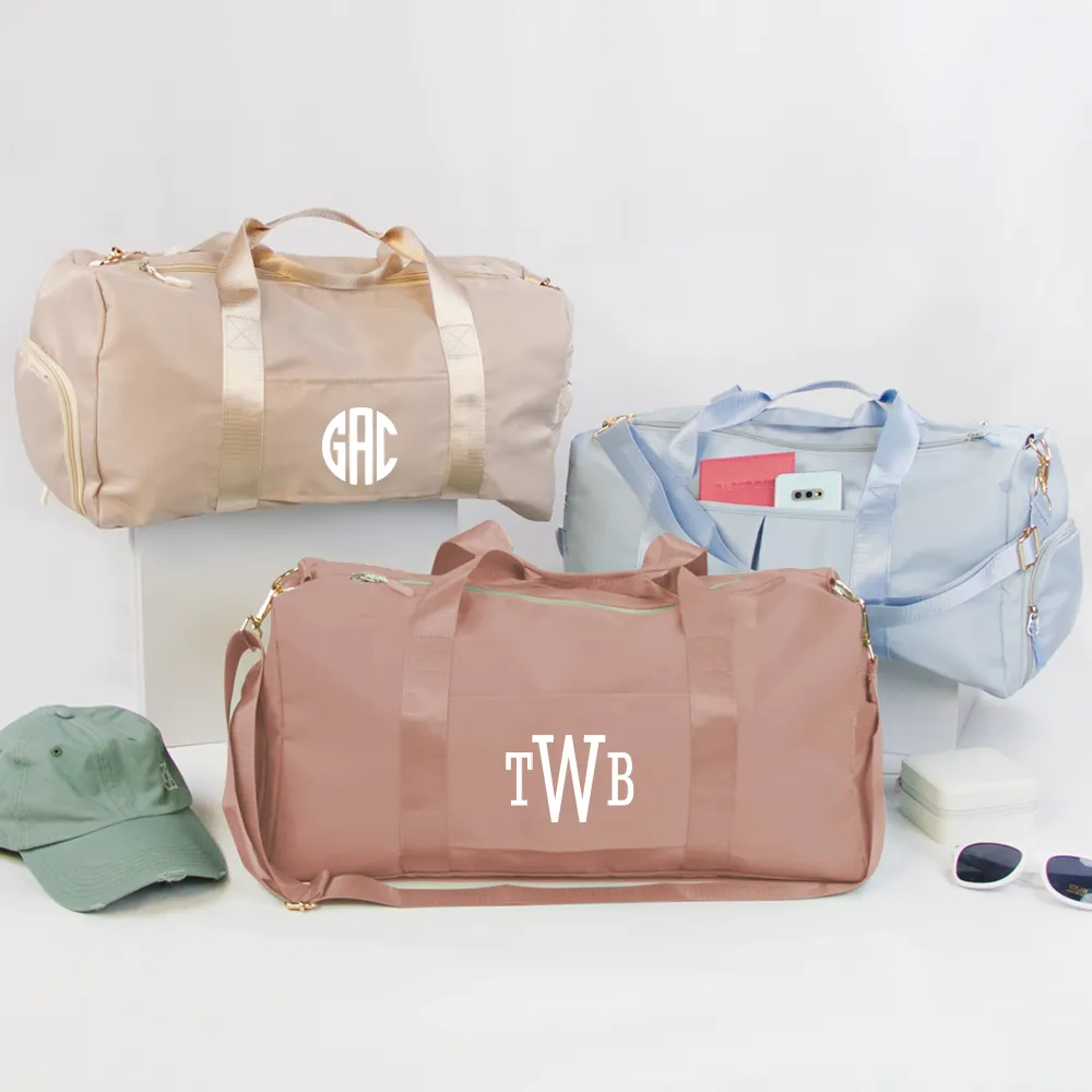 Monogrammed Duffle Bag Women's Gift