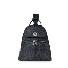 Naples Convertible Backpack w/RFID Midnight Blossom