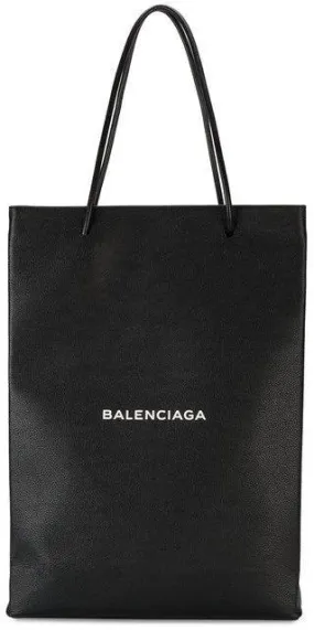 North-South Medium Shopping Bag, Black