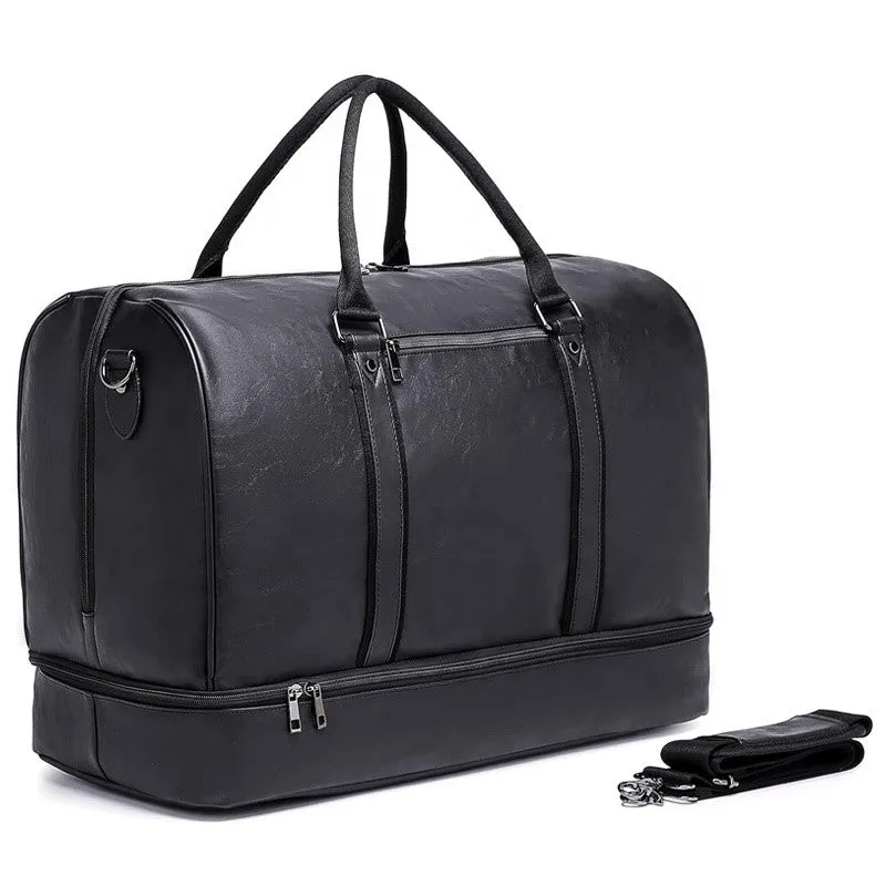 Oversized Weekender Duffle Bag With Shoe Compartment