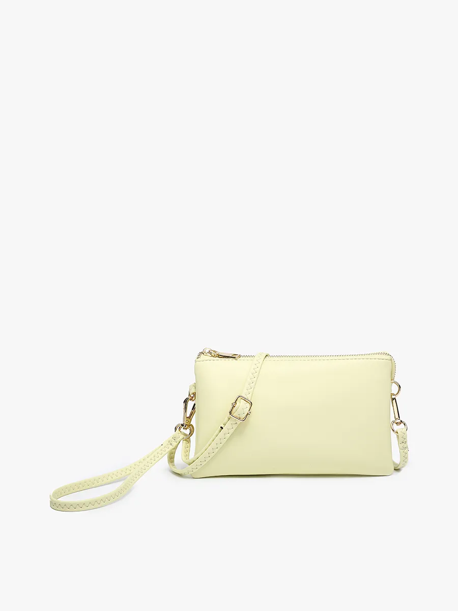 Pale Yellow Riley Wristlet Crossbody