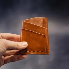 Pembrook 'Sleeve' Leather Cardholder - Glazed Tan (Samples & Seconds)