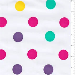 Purple Dot Oilcloth Fabric