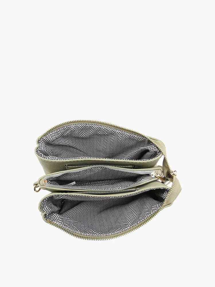 RILEY BAG GREY WOVEN CROSSBODY HANDBAG