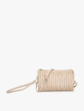 Riley Woven Mauve Crossbody Wristlet