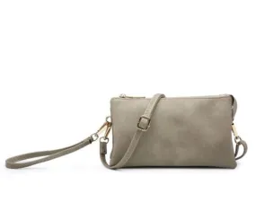 Riley Wristlet Crossbody Lt. Khaki