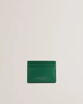 Roseya Crinkle Leather Card Holder Dk-Green