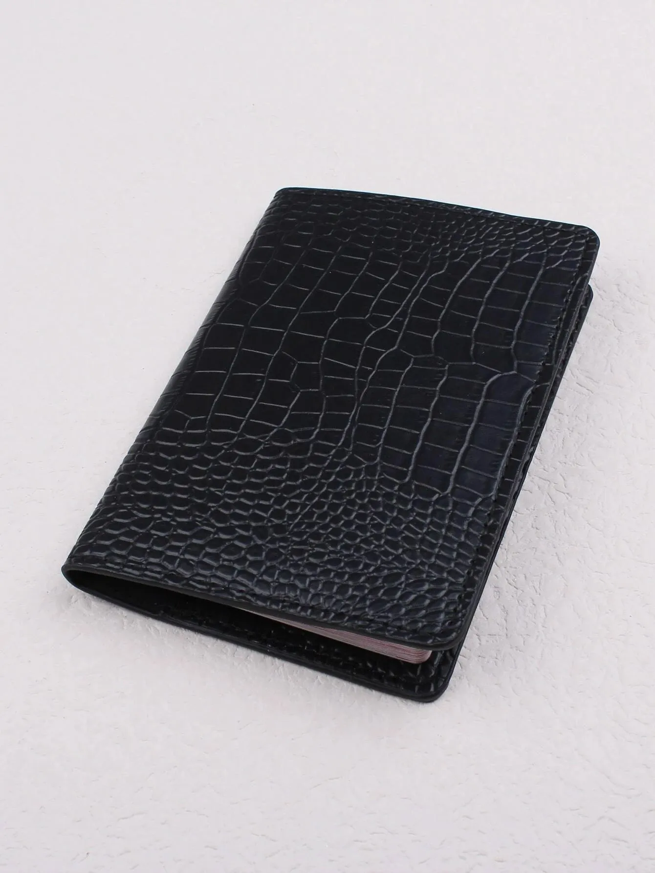 Shein Croc Embossed Passport Case