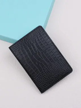 Shein Croc Embossed Passport Case