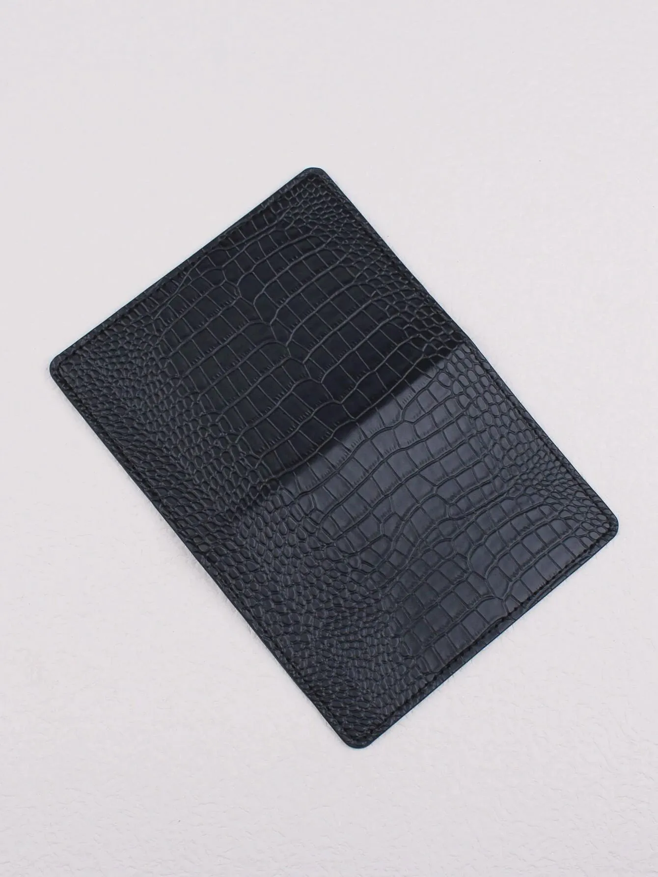 Shein Croc Embossed Passport Case