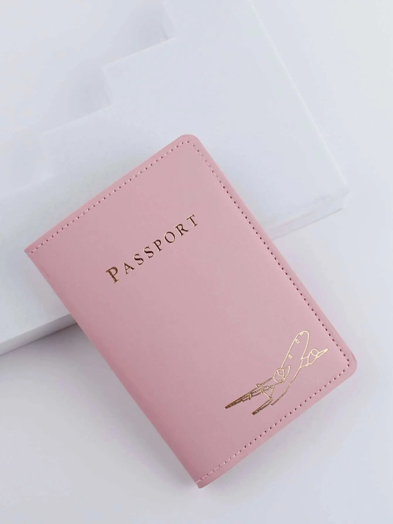 Shein Letter Graphic Passport Case