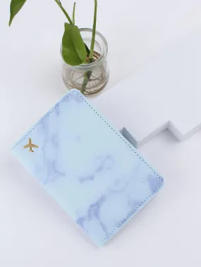 SHEIN Marble Pattern Passport Case For Travel