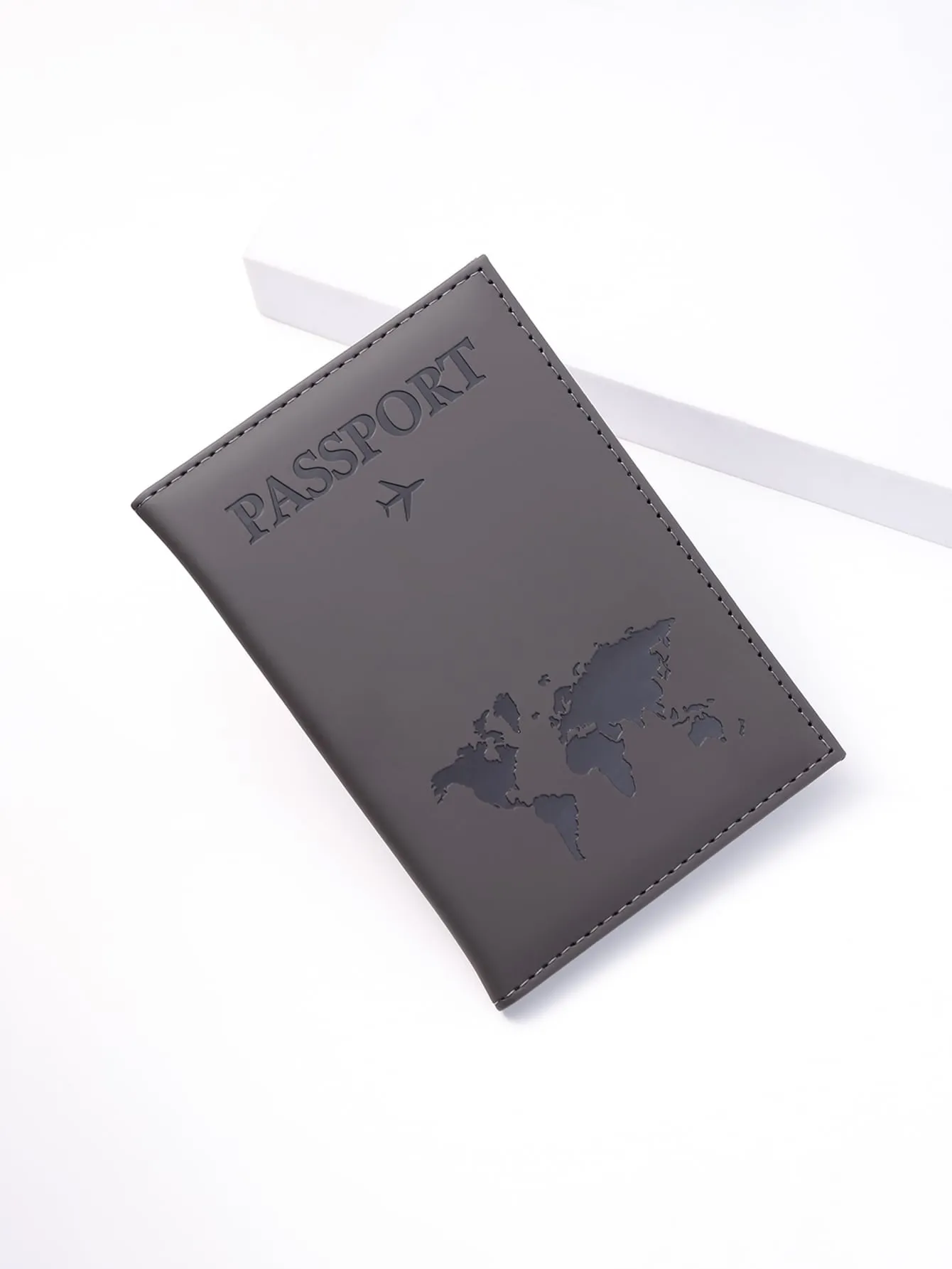 SHEIN PU Travel Passport Cover Fashion Women Passport Holder Case for Men Travel Document vacation accessories for holiday season