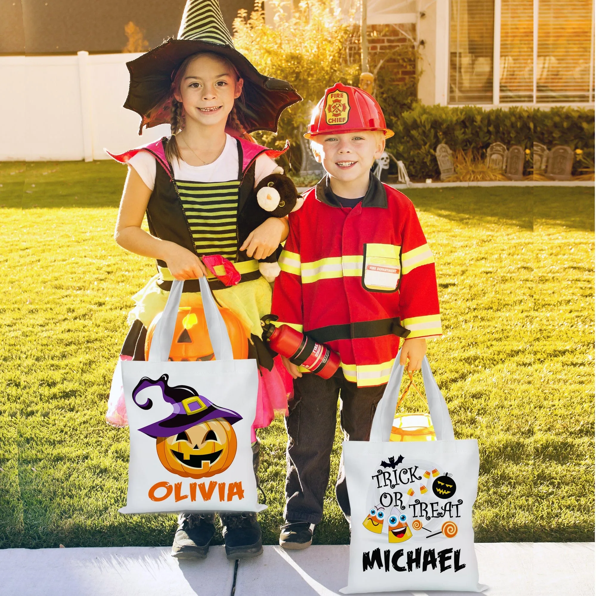 Spooktacular Personalized Halloween Tote Bags: The Perfect Surprise for Your Little Monsters!