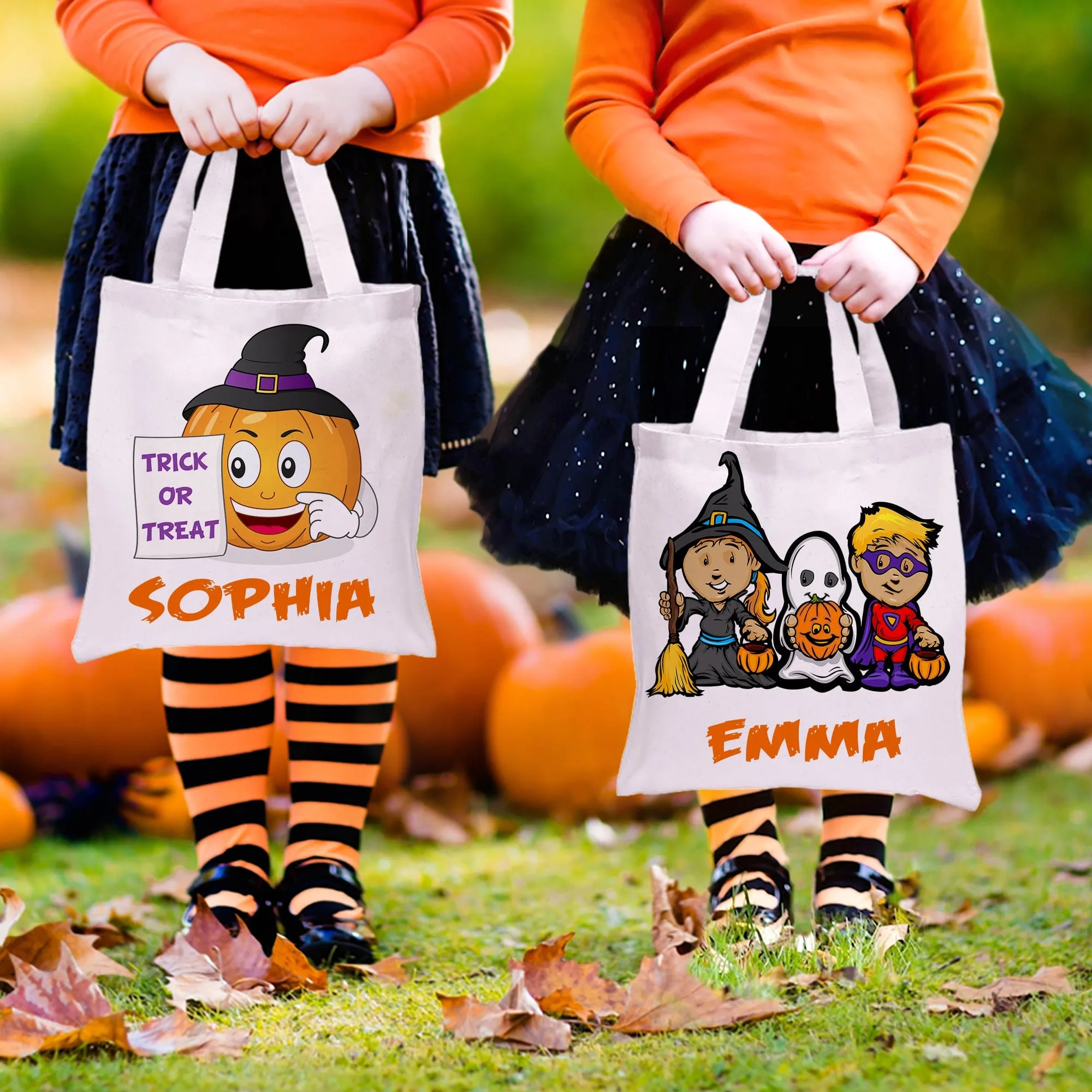 Spooktacular Personalized Halloween Tote Bags: The Perfect Surprise for Your Little Monsters!