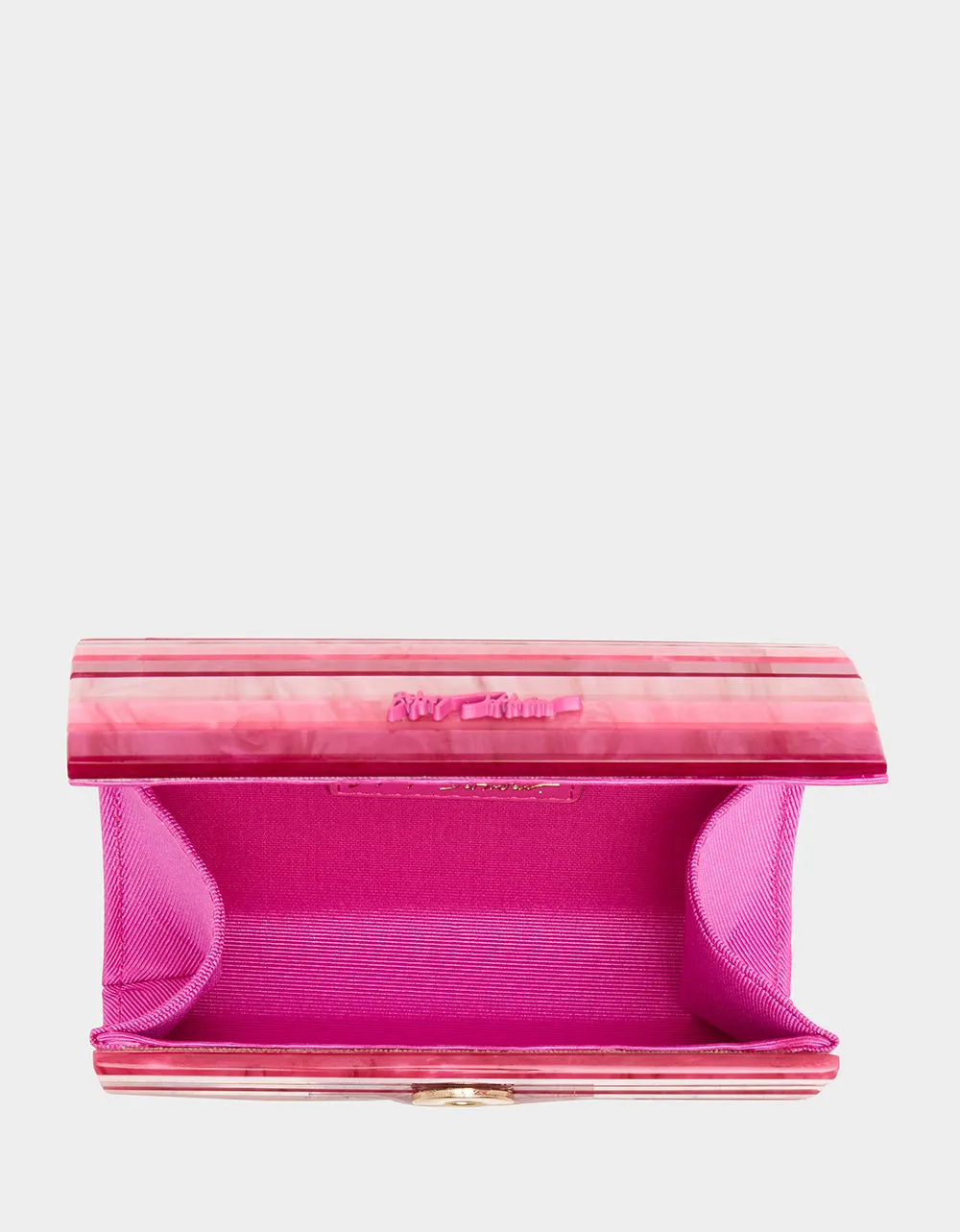 STRIP STRIP HOORAY MICRO CLUTCH PINK