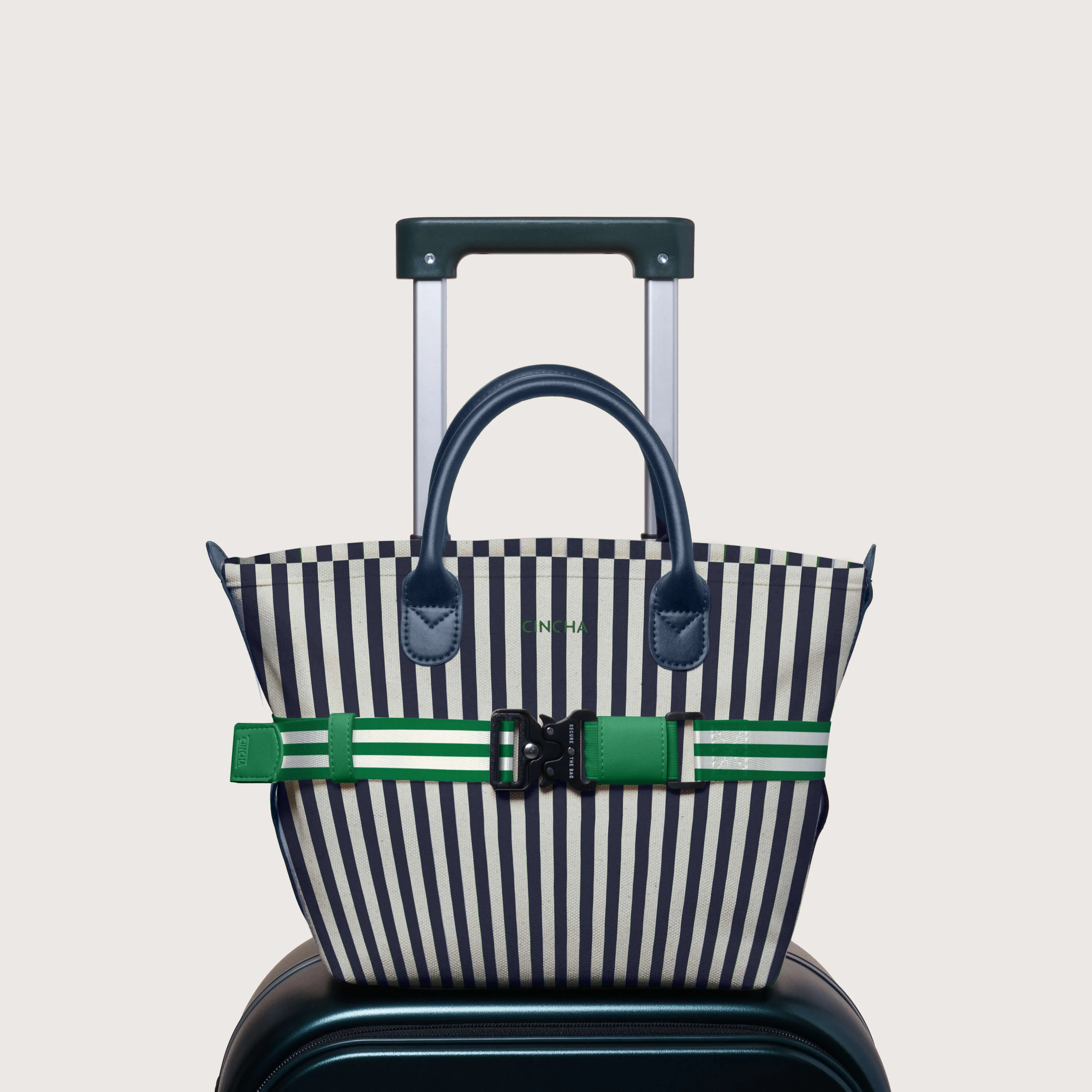 The Mini Canvas Go-Tote - Navy Stripe