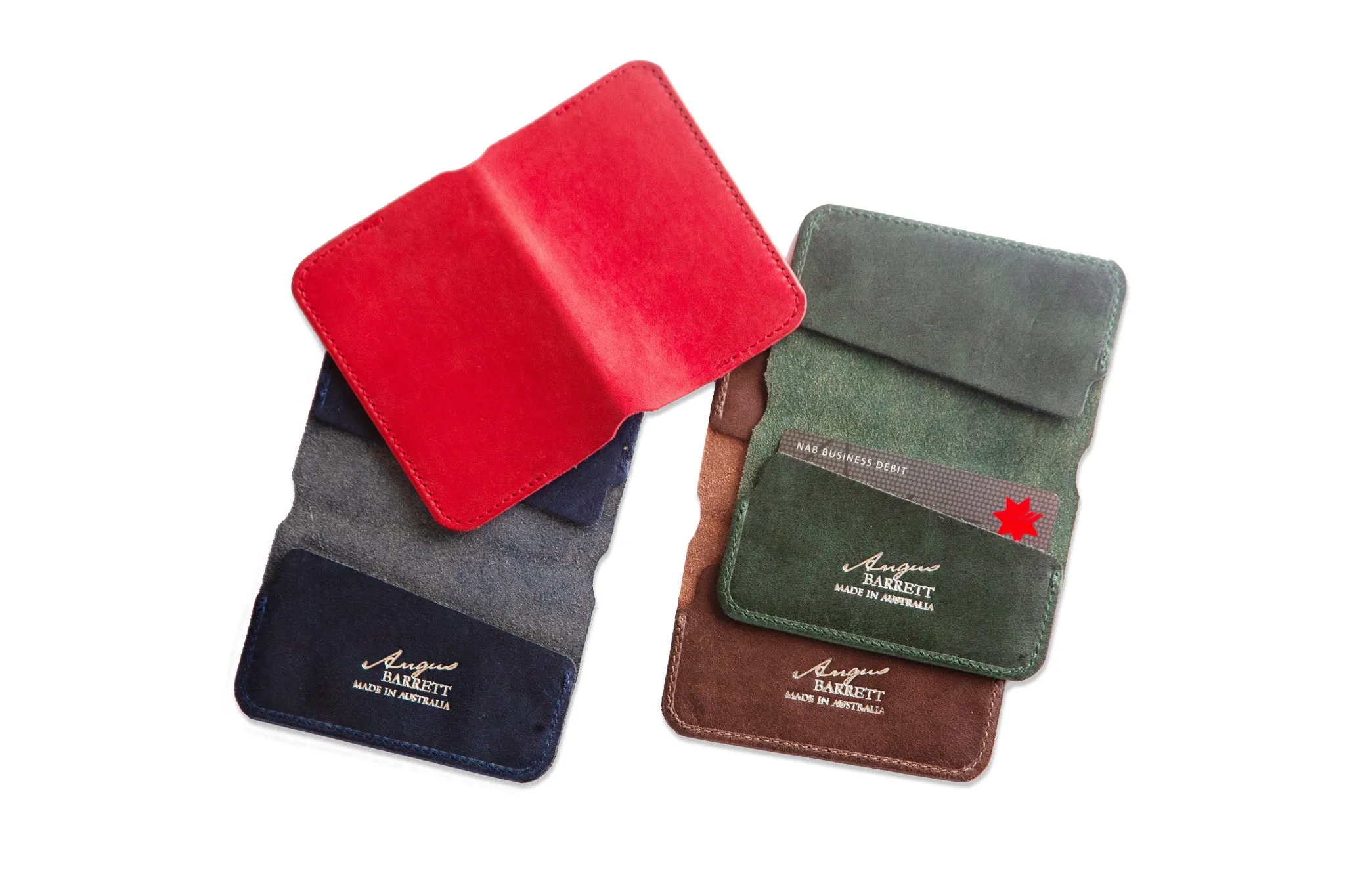 The "Little Yarra" Italian Leather Wallet (Navy)