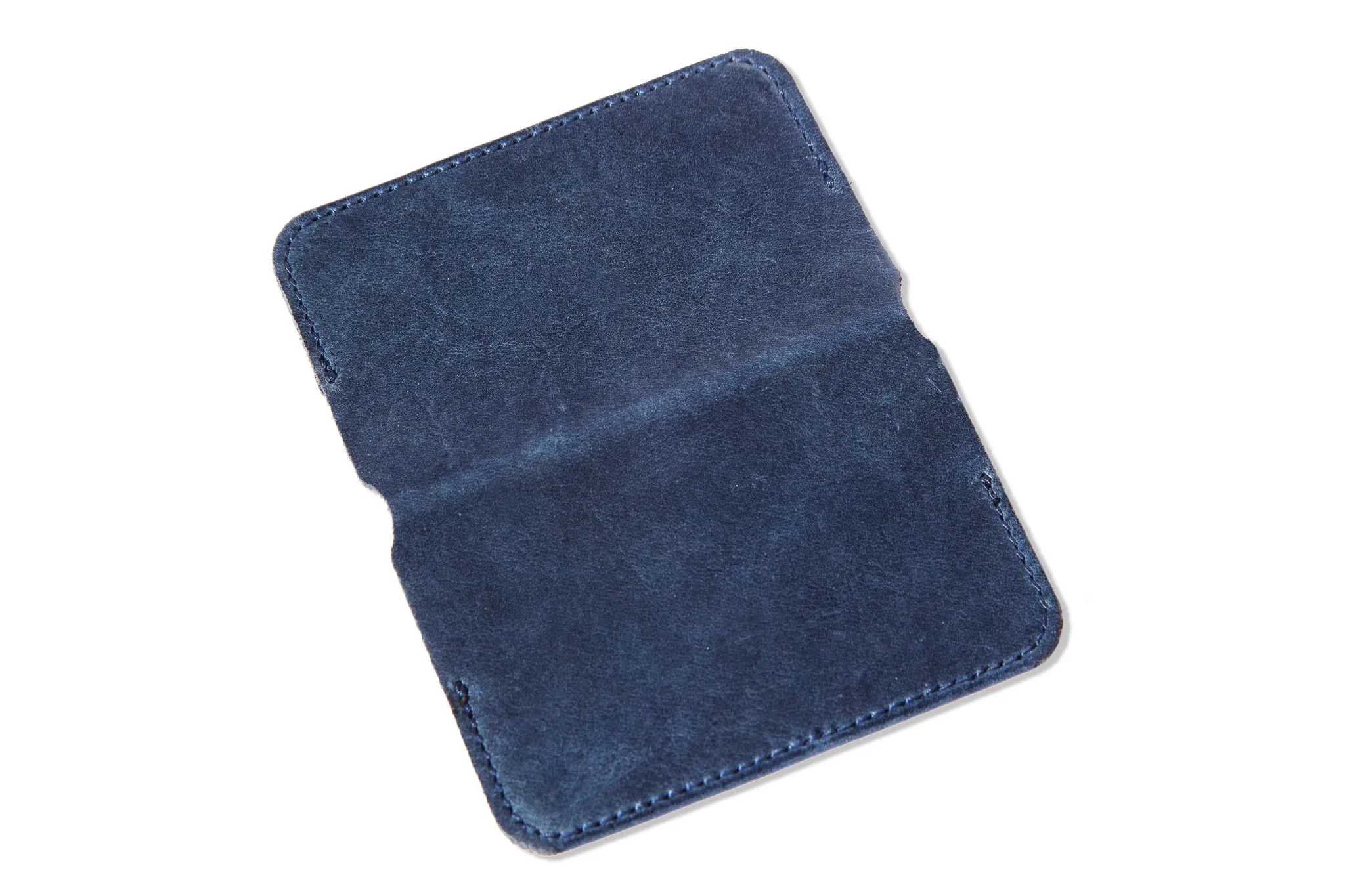 The "Little Yarra" Italian Leather Wallet (Navy)