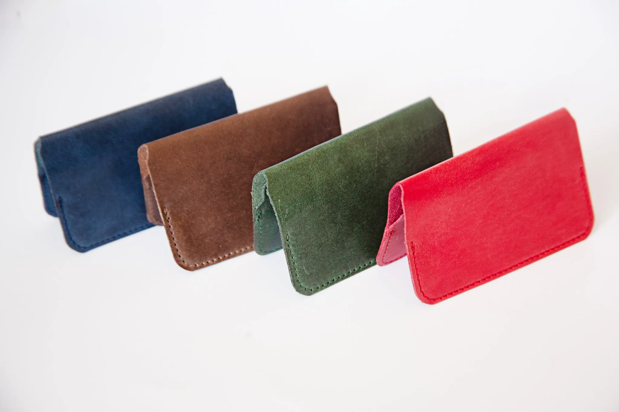 The "Little Yarra" Italian Leather Wallet (Navy)