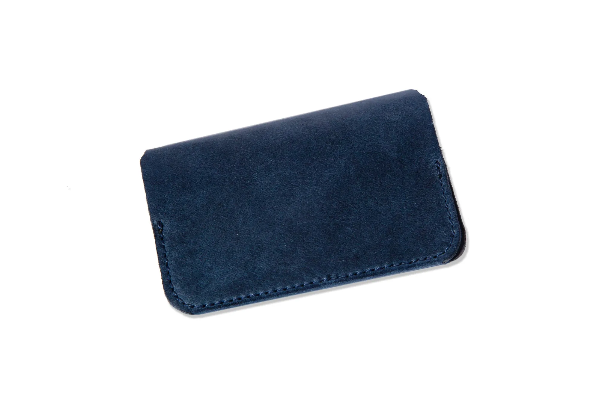 The "Little Yarra" Italian Leather Wallet (Navy)