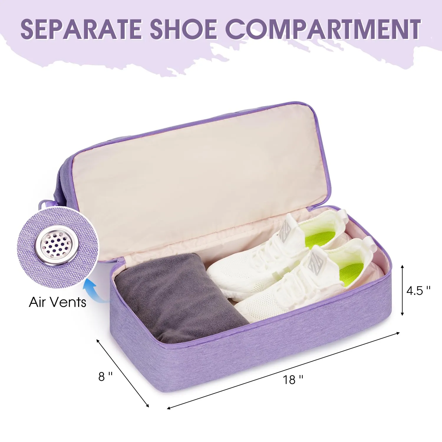 Travel Luggage Duffle Bag With Shoe Compartment - WF3417