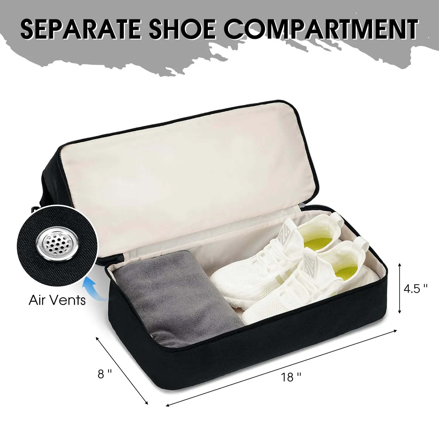 Travel Luggage Duffle Bag With Shoe Compartment - WF3417