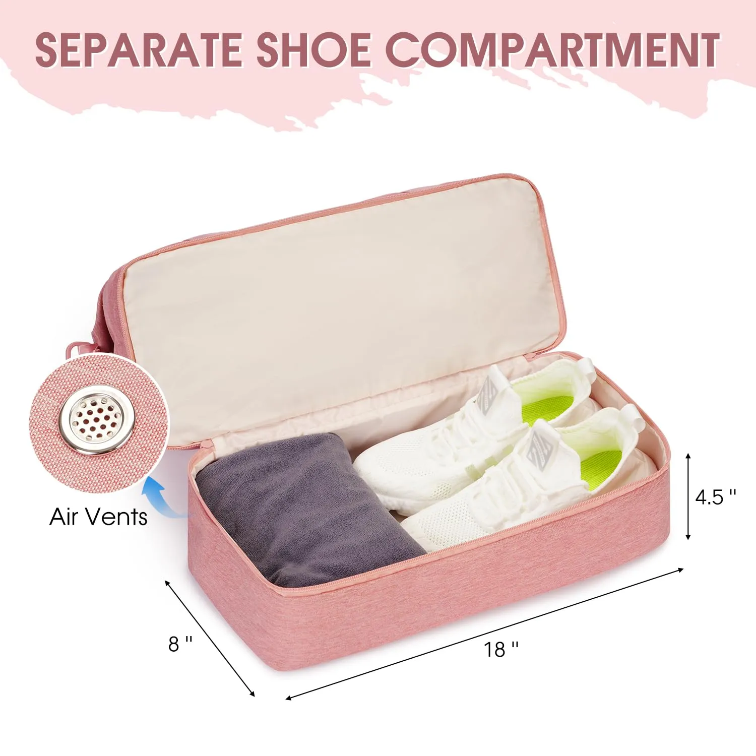 Travel Luggage Duffle Bag With Shoe Compartment - WF3417