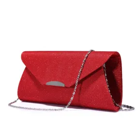 Women's  Fashion Clutch Bag - Black,Blue,Gray,Red,Silver