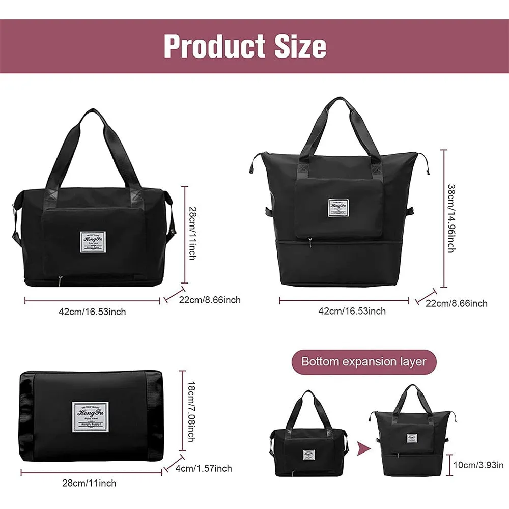 Women's Travel Bag - Large Capacity - Tote Foldable Luggage bag