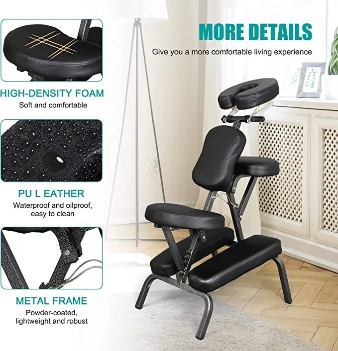 ZENY™Portable Massage Chair Foldable Tattoo Therapy Chair Spa Salon Massage Chair