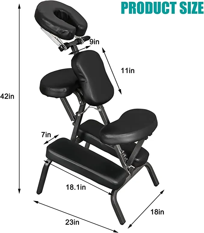 ZENY™Portable Massage Chair Foldable Tattoo Therapy Chair Spa Salon Massage Chair