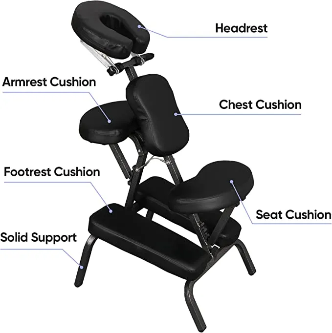 ZENY™Portable Massage Chair Foldable Tattoo Therapy Chair Spa Salon Massage Chair